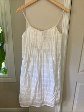 White Spaghetti Strap Cotton J.Crew Summer Dress